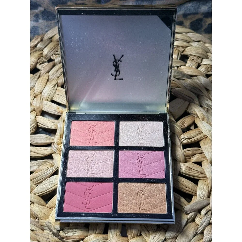 YSL GOLDEN OASIS FACE BLUSH PALETTE Limited Edition New /AUTHENTIC